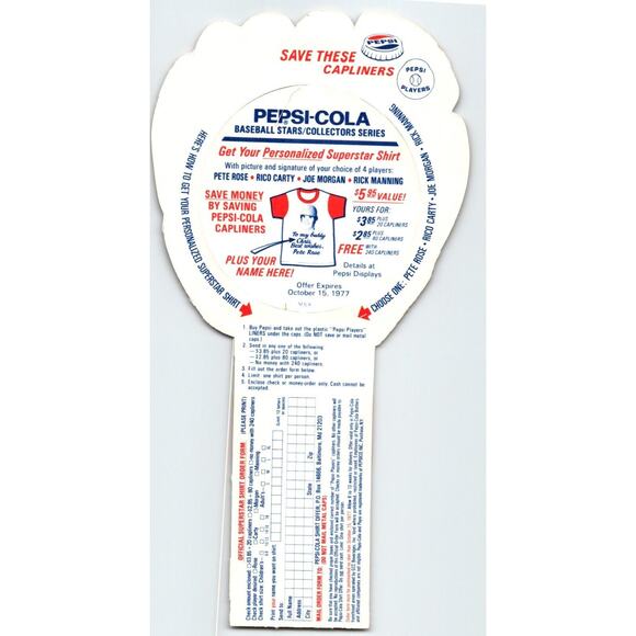 Pepsi-Cola Baseball Trading Card 1977 Mike Tyson St. Louis Cardinals MLB Diecut - Picture 2 of 2